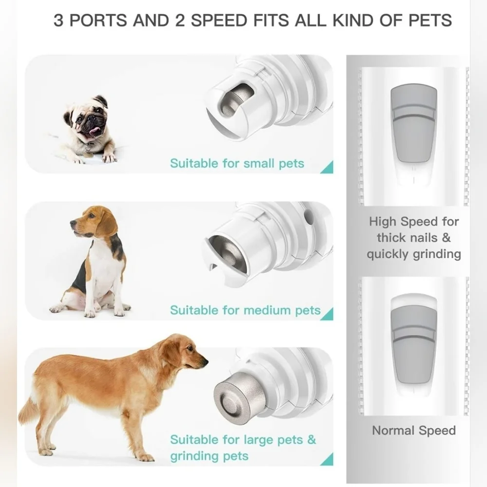 Invenho Pet Nail Grinder Electric Paw Trimmer
